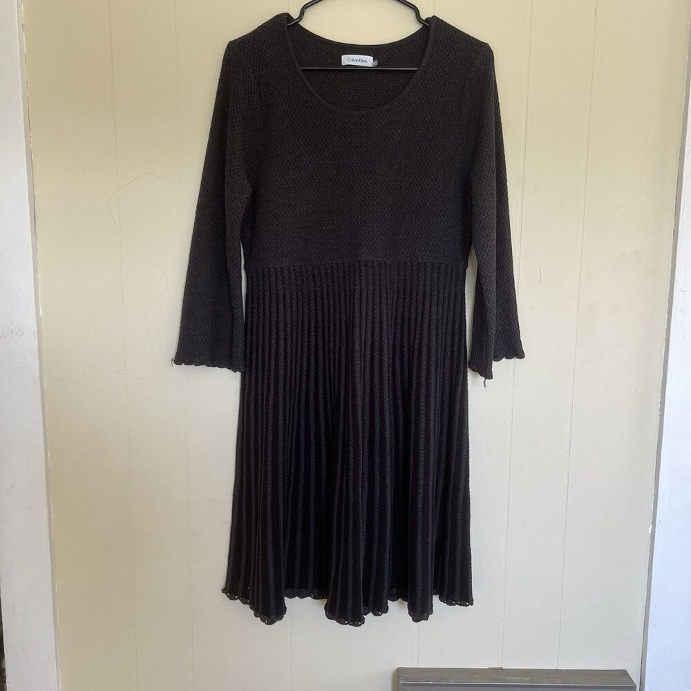 Calvin Klein Black Long Sleeve Dress